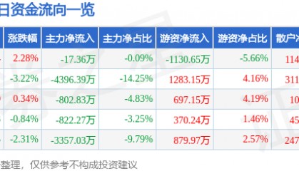 股票行情快报：数码视讯（300079）9月24日主力资金净卖出17.36万元