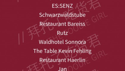 2025德国米其林餐厅大揭秘！