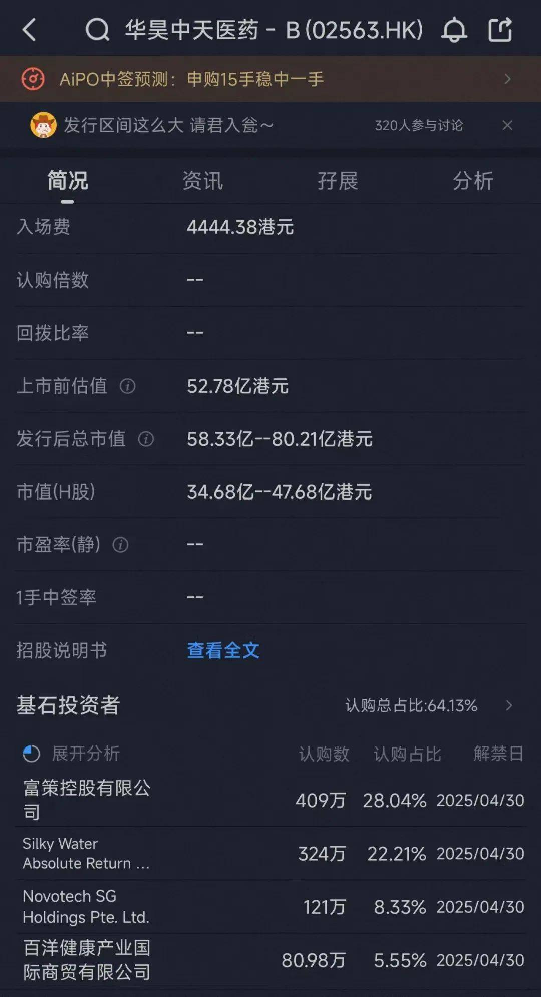 华昊中天医药-B(02563.HK)合成生物学医药第一股